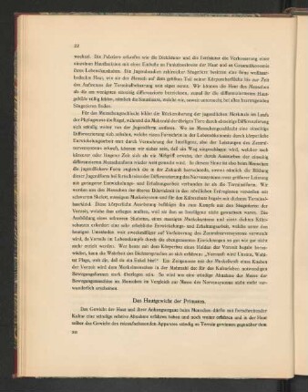 Das Hautgewicht der Primaten.