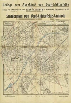 Karte: Straßenplan von Groß-Lichterfelde-Lankwitz