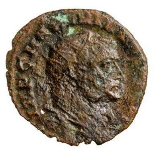 Münze, Follis (Follaro)?, 286 - 306 n. Chr.