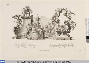 Cartouches Modernes orné avec des diferentes Figures