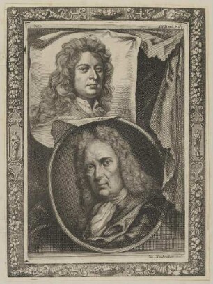 Bildnis des Godfrey Kneller und des Gerard Hoet