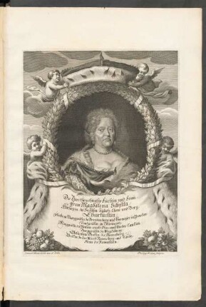 Die Durchleuchtigste Fürstin und Frau, Frau Magdalena Sibylla, Hertzogin zu Sachsen, Jülich, Cleve und Berg ...