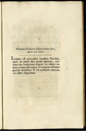 Nazarius Panegyr. Constantino Aug. Dicti Cap. XXXV.
