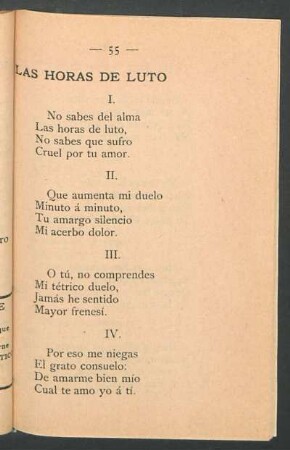 Las horas de luto