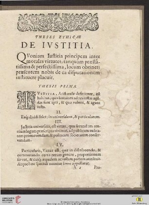 Thesis prima - XXVI