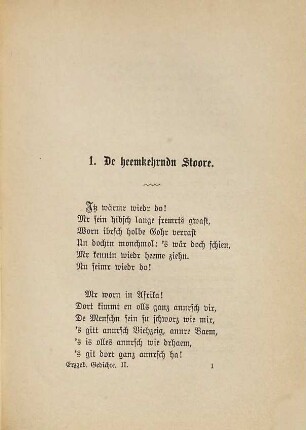 Alte und neue Gedichte und Geschichten in erzgebirgischer Mundart, 2