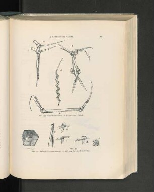 3. Gewerbe und Handel. Abb. 153. Kokosfiederknoten als Schmuck und Orakel. Abb. 154. u. 155. Ball aus Pandamus-Blättern, Ball aus Kokosfieder.