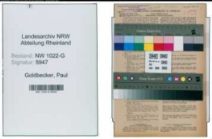 Entnazifizierung Paul Goldbecker , geb. 11.12.1922 (Angestellter)