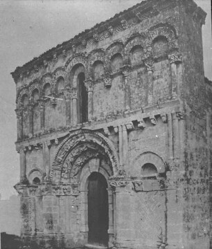 Echillais (Charente-Maritime), Kirche, Ansicht der Fassade