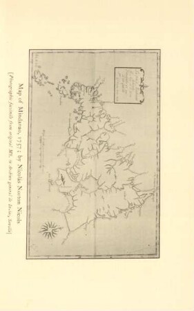 Map of Mindanao, 1757; by Nicolás Norton Nicols