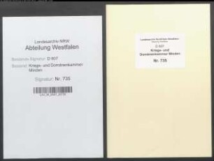 Amt Petershagen - Vogtei Windheim - Bauerschaft Windheim: Unterlagen der Revisionskommission - Band 2