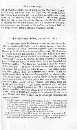 b. Die fränkischen Kaiser, von 1024 bis 1125