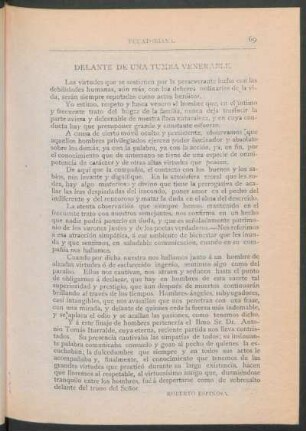Delante de una tumba venerable.
