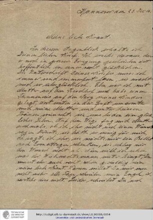 Brief vom 23.12.1903