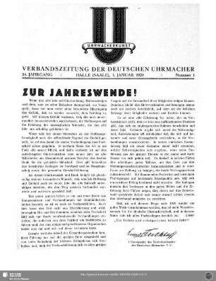 Zur Jahreswende!