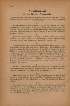 Verkehrsordnung für den Berliner Platzverkehr