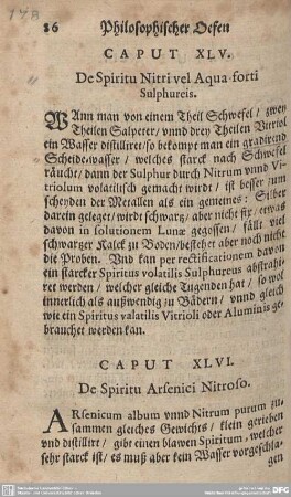 CAPUT XLVI. De Spiritu Arsenici Nitroso.
