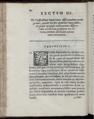 Sectio III. De Constructione Aequationum differentialium primi gradus, quando non sint algebraicè integrabiles.