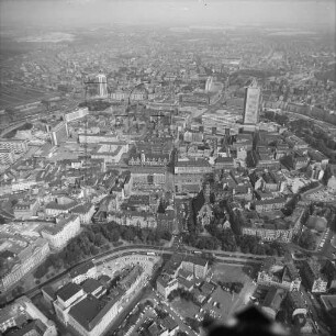 Innenstadt von Leipzig : Blickrichtung Osten