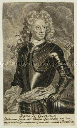 Porträt des niederländischen Generals und Festungsbaumeisters Menno von Coehoorn