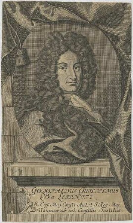 Bildnis des Godofredus Guilielmus L.B. a Leibnitz