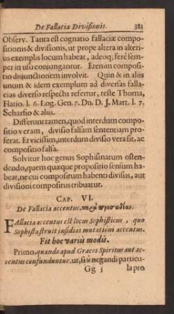 Cap. VI. De Fallacia accentus, ...