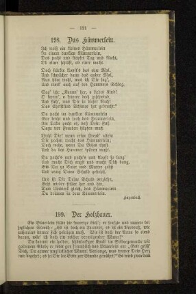 198. Das Hämmerlein.