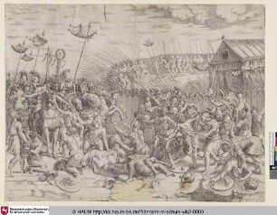[Scipion forçant le camp des Carthaginois; Scipio Storming the Carthaginian Camp; Scipio stürmt das Karthagische Feldlager]