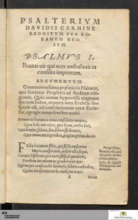 Psalterivm I. - XLIX.