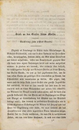 Lebensnachrichten über Barthold Georg Niebuhr : aus Briefen desselben und aus Erinnerungen einiger seiner nächsten Freunde. 2. Band