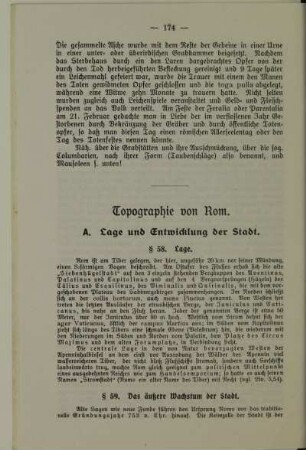 Topographie von Rom