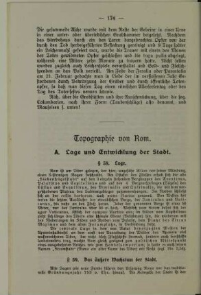 Topographie von Rom