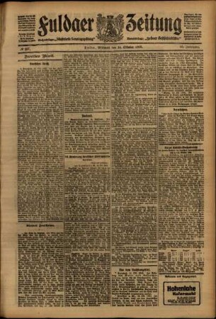 Zweite Ausgabe vom Mittwoch, den 14. Oktober 1908.