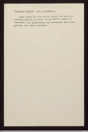 [Tage und Taten] - [Druckvorlage] - Mutter Gottes des Cimabue - StGA-George I,1707 : [SW XVII: keine Sigle]; [SW XVII, S. 40/114]