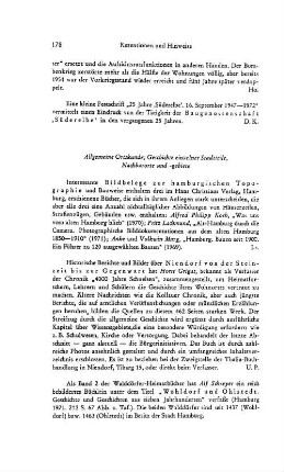 Grigat, Horst :: Niendorf von der Steinzeit bis zur Gegenwart : Hamburg, 1972