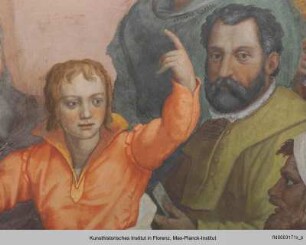Szenen aus dem Alten und Neuen Testament : Christus unter den Schriftgelehrten : Christus