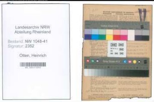 Entnazifizierung Heinrich Otten , geb. 30.06.1903 (Polizist)