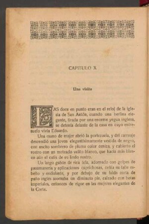 Capítulo X - Uma visita