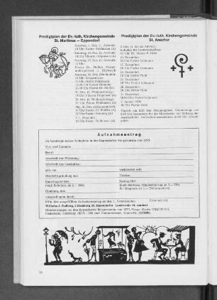 Predigtplan der Ev.-luth. Kirchengemeinde St. Anschar