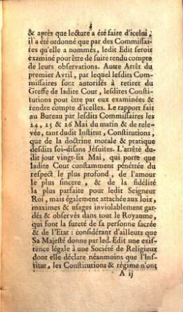 Arrêt De La Cour De Parlement, Rendu chambres & Sémestres assemblés Du 28 Mai 1762 : Extrait des Registres de Parlement