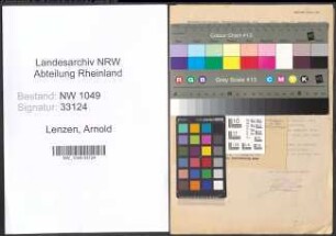 Entnazifizierung Arnold Lenzen , geb. (Reichsbahninspektor)