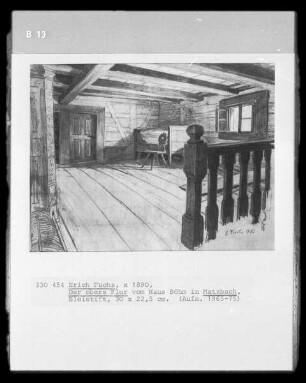 Der obere Flur (vom Haus Böhm in Matzbach bei Eger)