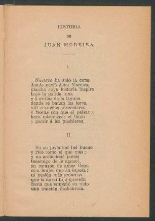 Historia de Juan Moreira