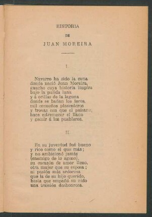 Historia de Juan Moreira