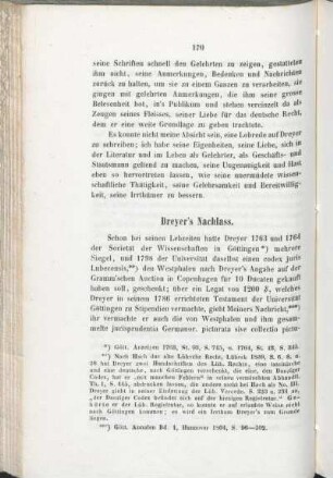 Dreyer's Nachlass.