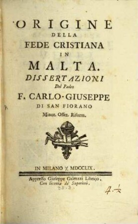 Origine della fede Christiana in Malta