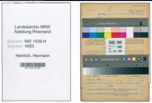 Entnazifizierung Hermann Heinrich , geb. 22.03.1907 (Chemiearbeiter)