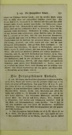 Die Herzogthuemer Anhalt