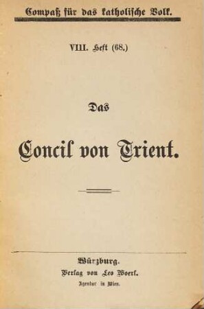 Kompass für das katholische Volk. 7. [1878], H. 8