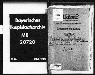 Bayer. Realschulmännerverein, neu: Verband Bayer. Philologen.